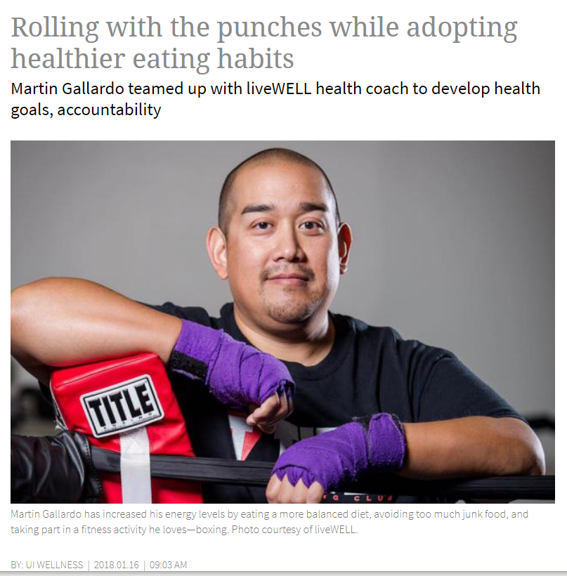 Martin Gallardo UI Wellness Article