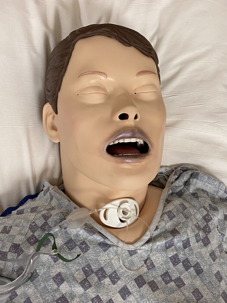 Trach Patient Simulated