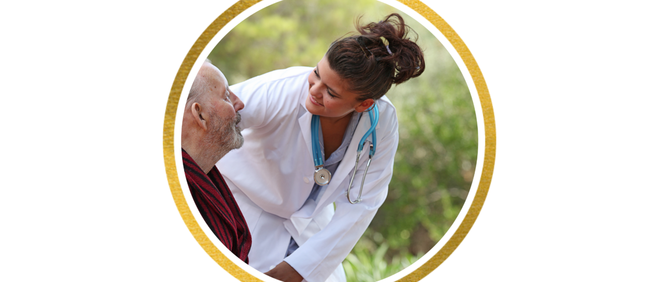 nurse talking with patient